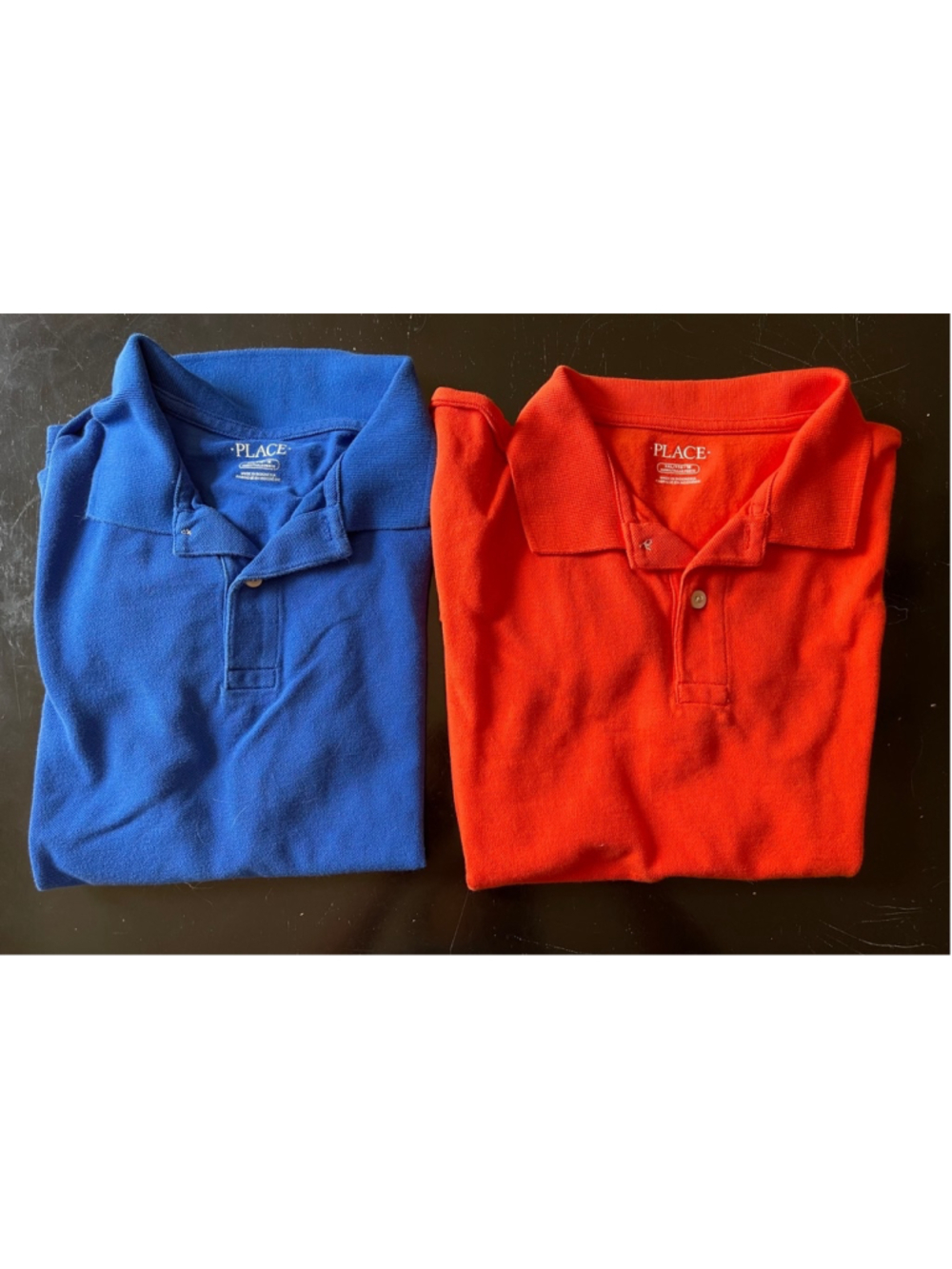 Children’s Place Boy’s Short Sleeve Polo Shirts; XXL 16 Husky (2 shirts)